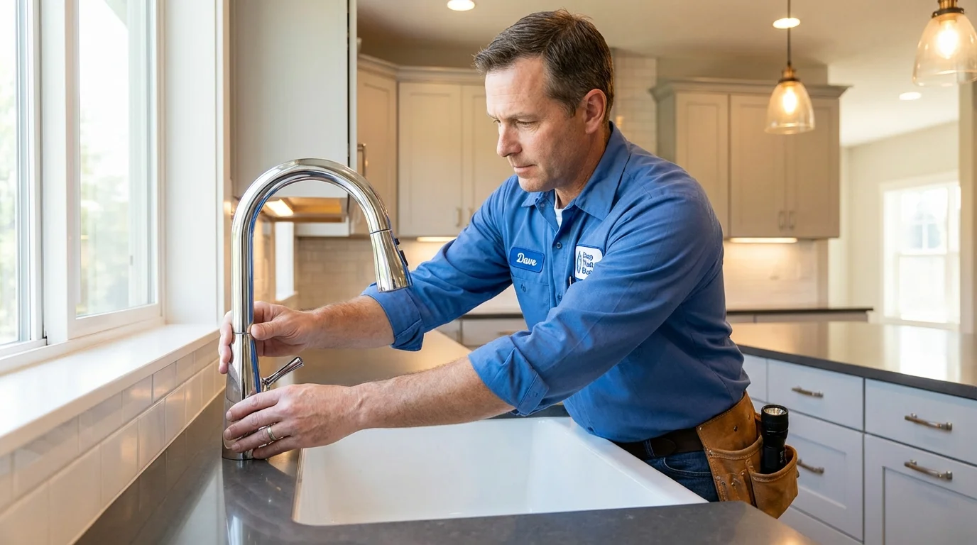Kitchen faucet installation by Johns Plumbing LLC in Santa Paula