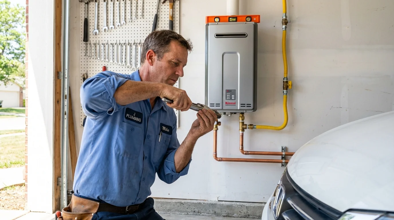 Tankless water heater installation by a Johns Plumbing LLC plumber in Santa Paula